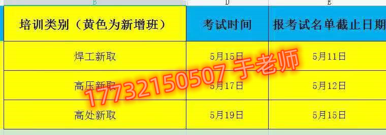 5月石家莊安監(jiān)局電工證考試時間安排