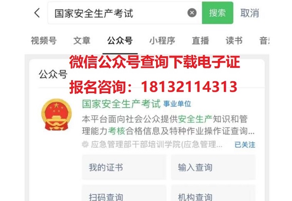 高處作業證電子證查詢系統入口（2024年）